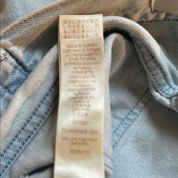 NWOT 7 For All Mankind Light Blue Barrel Style Women's Jeans Isadora Size 28 - Picture 9 of 13